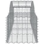 vidaXL Oblúkový gabionový kôš 6 ks 200x50x40/60 cm pozinkované železo – Obrázok 5
