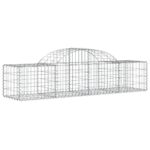vidaXL Oblúkový gabionový kôš 10 ks 200x50x40/60 cm pozinkované železo – Obrázok 3