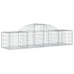 vidaXL Oblúkový gabionový kôš 13 ks 200x50x40/60 cm pozinkované železo – Obrázok 3