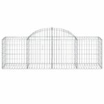 vidaXL Oblúkový gabionový kôš 18 ks 200x50x60/80 cm pozinkované železo – Obrázok 4