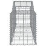 vidaXL Oblúkový gabionový kôš 18 ks 200x50x60/80 cm pozinkované železo – Obrázok 5