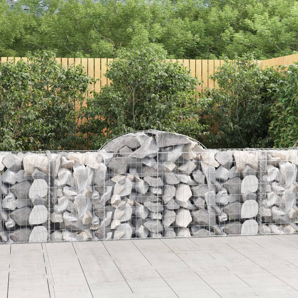VXL8720845568863_m_en_hd_1.jpg vidaXL Oblúkové gabionové koše 6 ks 200x50x80/100cm pozinkované železo – Obrázok 1