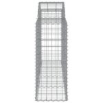 vidaXL Oblúkové gabiónové koše 6ks 200x50x100/120cm pozinkované železo – Obrázok 5