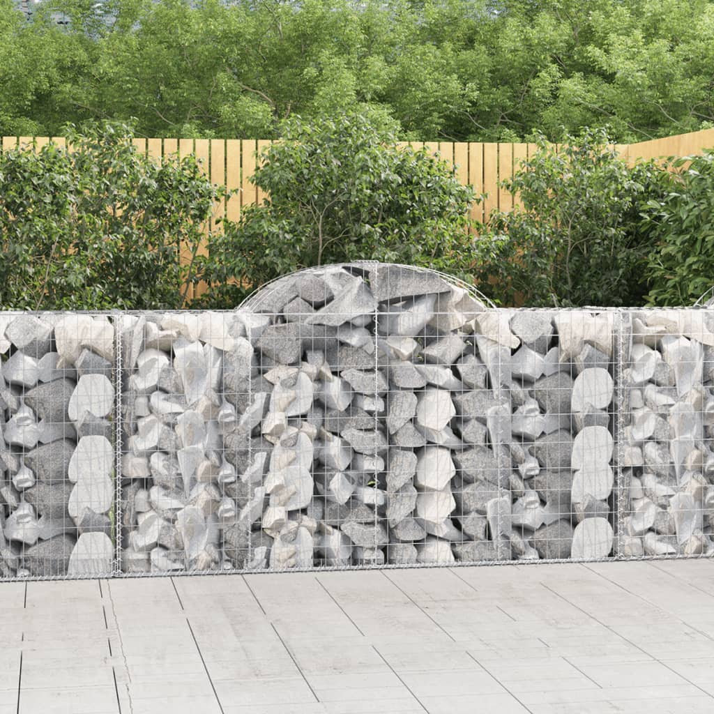 VXL8720845569099_m_en_hd_1.jpg vidaXL Oblúkové gabiónové koše 8ks 200x50x100/120cm pozinkované železo – Obrázok 1