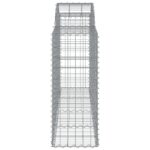 vidaXL Oblúkové gabiónové koše 12 ks 200x50x100/120cm pozinkov. železo – Obrázok 5