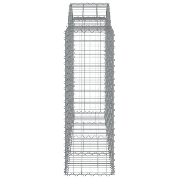vidaXL Oblúkové gabionové koše 12 ks 200x50x120/140 cm pozink. železo – Obrázok 5