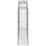 vidaXL Oblúkové gabionové koše 6 ks 200x50x140/160 cm pozink. železo – Obrázok 5