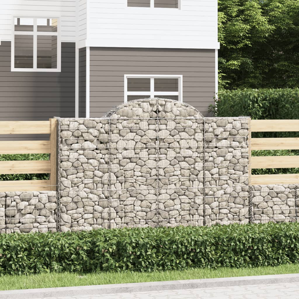 VXL8720845569495_m_en_hd_1.jpg vidaXL Oblúkové gabionové koše 6 ks 200x50x140/160 cm pozink. železo – Obrázok 1
