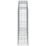 vidaXL Oblúkové gabionové koše 12 ks 200x50x140/160 cm pozink. železo – Obrázok 5