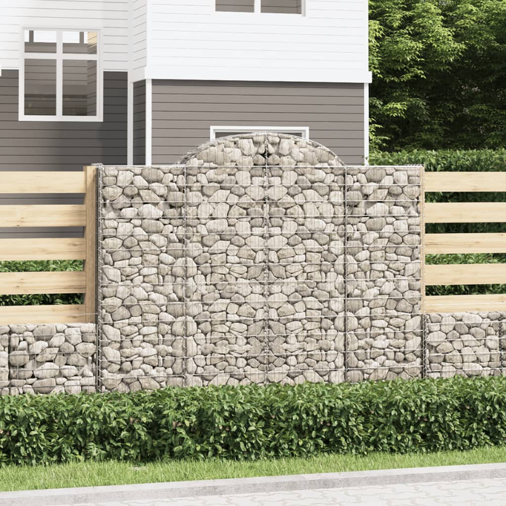 VXL8720845569709_m_en_hd_1.jpg vidaXL Oblúkové gabiónové koše 6ks 200x50x160/180cm pozinkované železo – Obrázok 1