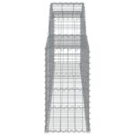 vidaXL Oblúkový gabionový kôš 5 ks 300x30x60/80 cm pozinkované železo – Obrázok 5