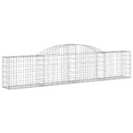 vidaXL Oblúkový gabionový kôš 8 ks 300x30x60/80 cm pozinkované železo – Obrázok 3