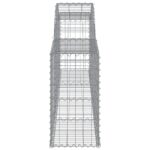 vidaXL Oblúkový gabionový kôš 8 ks 300x30x60/80 cm pozinkované železo – Obrázok 5