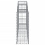 vidaXL Oblúkové gabionové koše 8 ks 300x30x80/100cm pozinkované železo – Obrázok 5