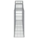 vidaXL Oblúkové gabionové koše 11ks 300x30x80/100cm pozinkované železo – Obrázok 5