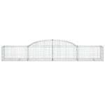 vidaXL Oblúkový gabionový kôš 9 ks 300x50x40/60 cm pozinkované železo – Obrázok 4