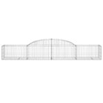 vidaXL Oblúkový gabionový kôš 11 ks 300x50x40/60 cm pozinkované železo – Obrázok 4