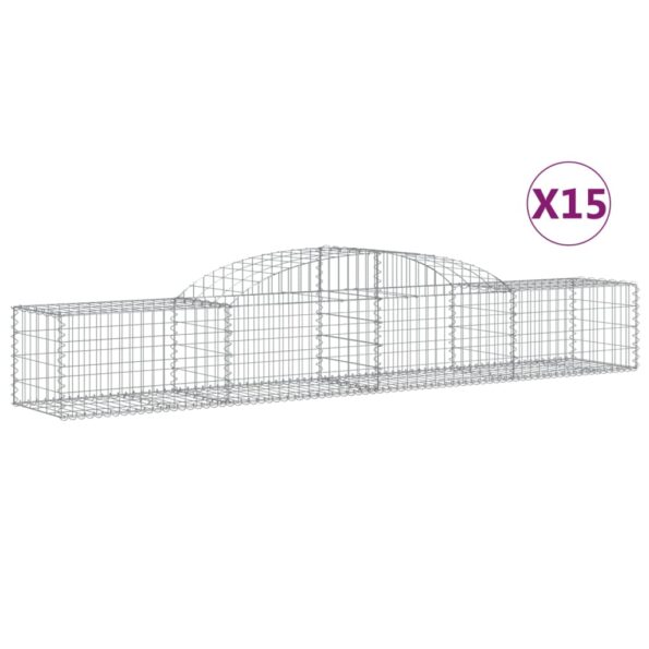 VXL8720845572426_a_en_hd_1.jpg vidaXL Oblúkový gabionový kôš 15 ks 300x50x40/60 cm pozinkované železo – Obrázok 2