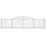 vidaXL Oblúkový gabionový kôš 2 ks 300x50x60/80 cm pozinkované železo – Obrázok 4