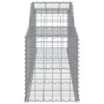 vidaXL Oblúkový gabionový kôš 2 ks 300x50x60/80 cm pozinkované železo – Obrázok 5