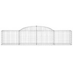 vidaXL Oblúkový gabionový kôš 5 ks 300x50x60/80 cm pozinkované železo – Obrázok 4