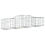 vidaXL Oblúkový gabionový kôš 12 ks 300x50x60/80 cm pozinkované železo – Obrázok 3