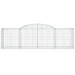 vidaXL Oblúkové gabionové koše 8 ks 300x50x80/100cm pozinkované železo – Obrázok 4