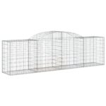 vidaXL Oblúkové gabionové koše 11ks 300x50x80/100cm pozinkované železo – Obrázok 3