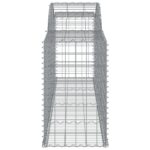 vidaXL Oblúkové gabionové koše 11ks 300x50x80/100cm pozinkované železo – Obrázok 5