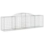 vidaXL Oblúkové gabionové koše 17ks 300x50x80/100cm pozinkované železo – Obrázok 3