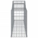 vidaXL Oblúkové gabionové koše 17ks 300x50x80/100cm pozinkované železo – Obrázok 5