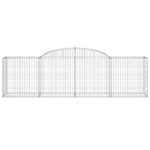vidaXL Oblúkové gabionové koše 30ks 300x50x80/100cm pozinkované železo – Obrázok 4