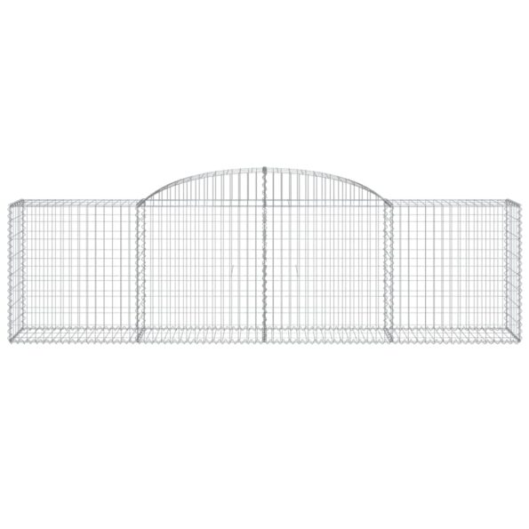 vidaXL Oblúkové gabionové koše 30ks 300x50x80/100cm pozinkované železo – Obrázok 4