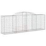 vidaXL Oblúkové gabiónové koše 6ks 300x50x100/120cm pozinkované železo – Obrázok 3