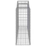 vidaXL Oblúkové gabionové koše 12 ks 300x50x120/140 cm pozink. železo – Obrázok 5