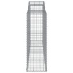vidaXL Oblúkové gabionové koše 8 ks 300x50x140/160 cm pozink. železo – Obrázok 5