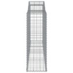 vidaXL Oblúkové gabionové koše 10 ks 300x50x140/160 cm pozink. železo – Obrázok 5