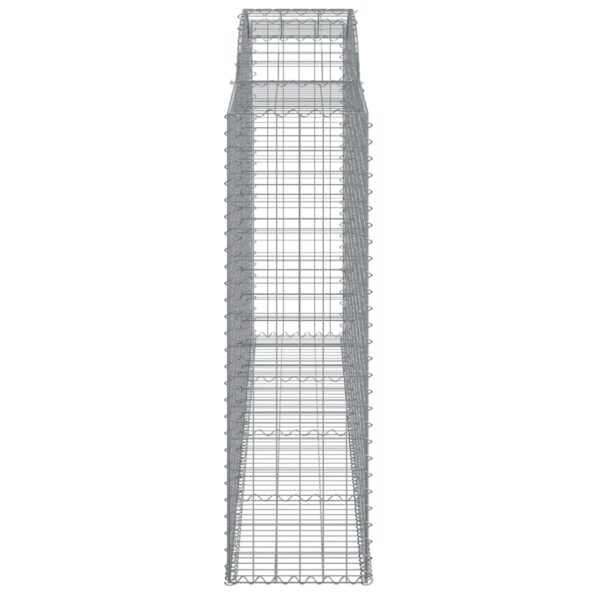 vidaXL Oblúkové gabiónové koše 4ks 300x50x160/180cm pozinkované železo – Obrázok 5