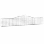 vidaXL Oblúkový gabionový kôš 3 ks 400x30x60/80 cm pozinkované železo – Obrázok 3