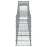 vidaXL Oblúkový gabionový kôš 3 ks 400x30x60/80 cm pozinkované železo – Obrázok 5