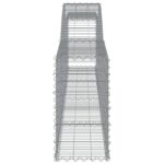 vidaXL Oblúkový gabionový kôš 7 ks 400x30x60/80 cm pozinkované železo – Obrázok 5