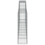 vidaXL Oblúkové gabiónové koše 8ks 400x30x100/120cm pozinkované železo – Obrázok 5