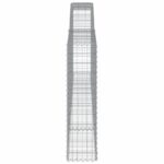 vidaXL Oblúkové gabionové koše 4 ks 400x30x120/140 cm pozink. železo – Obrázok 5
