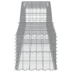 vidaXL Oblúkový gabionový kôš 4 ks 400x50x40/60 cm pozinkované železo – Obrázok 5