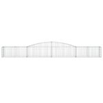 vidaXL Oblúkový gabionový kôš 8 ks 400x50x40/60 cm pozinkované železo – Obrázok 4