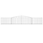 vidaXL Oblúkový gabionový kôš 10 ks 400x50x60/80 cm pozinkované železo – Obrázok 4