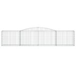 vidaXL Oblúkové gabionové koše 9 ks 400x50x80/100cm pozinkované železo – Obrázok 4