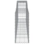 vidaXL Oblúkové gabiónové koše 7ks 400x50x100/120cm pozinkované železo – Obrázok 5