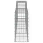 vidaXL Oblúkové gabiónové koše 15 ks 400x50x100/120cm pozinkov. železo – Obrázok 5