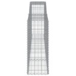 vidaXL Oblúkové gabionové koše 8 ks 400x50x120/140 cm pozink. železo – Obrázok 5